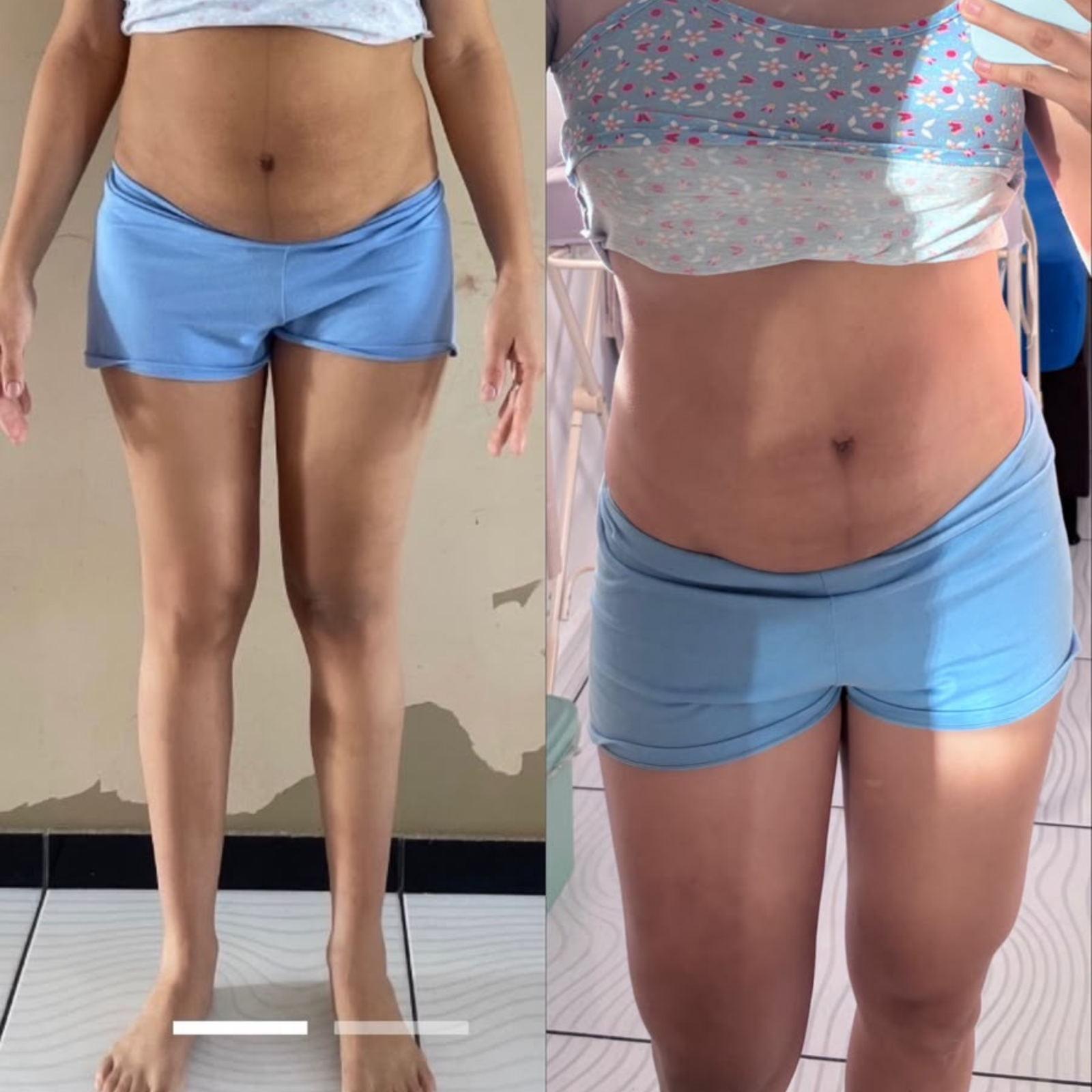 Resultado corporal de aluna acompanhada por Vítor Souza Personal